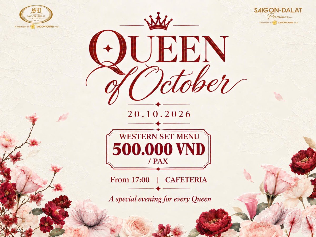 Ưu Đãi Ngày Phụ Nữ Việt Nam 20/10 Tại Đà Lạt | Khách Sạn Sài Gòn Đà Lạt Premium